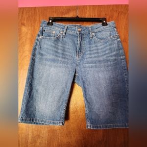 Calvin Klein Knee Length Jean Shorts